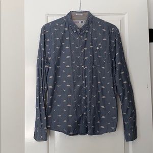 Artistry In Motion Dino Printed Button Down